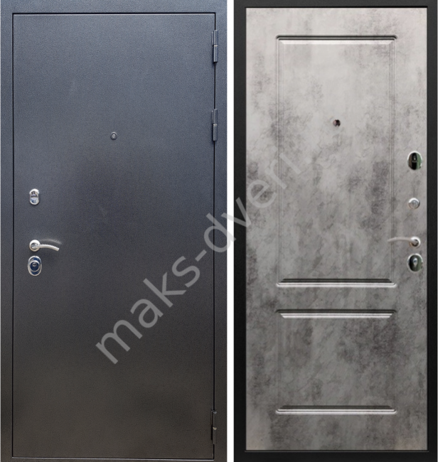 Входная дверь Рекс-11 117 Бетон Светлый
