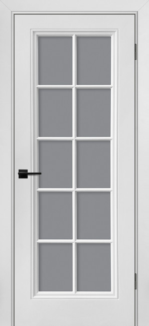 Межкомнатная дверь эмаль Смальта Шарм 11 Молочный стекло