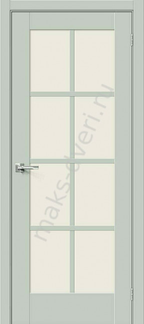 Межкомнатная дверь эмалит Прима-11.1 Grey Matt