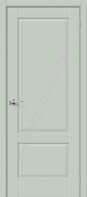 Межкомнатная дверь эмалит Прима-12 Grey Matt