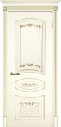 Межкомнатная дверь эмаль Смальта 5 Слоновая кость Золото