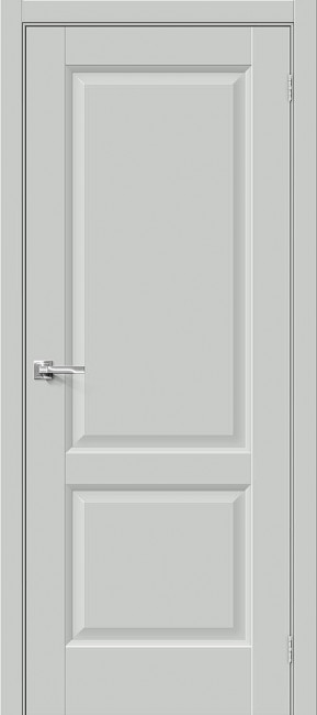 Межкомнатная дверь из ПЭТ Неоклассик 32 Grey Silk 