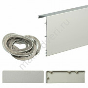 Для раздвижных дверей Маскировочная планка для системы Herkules Glass Серебро