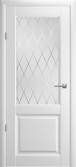 Межкомнатная дверь Эко Шпон Каролина-1 со стеклом