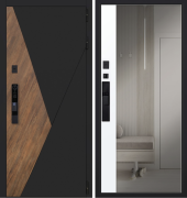 Входная дверь Plata с зеркалом с биометрическим замком Y12
