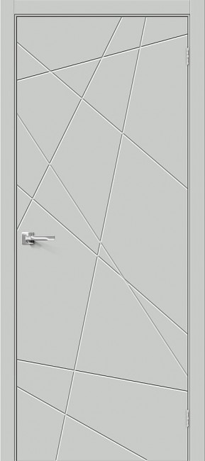 Межкомнатная дверь винил Граффити-5 Grey Pro