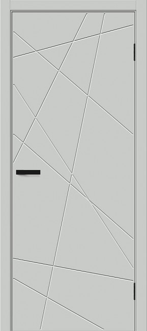 Межкомнатная дверь винил Граффити-5Д Grey Pro