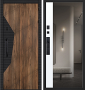 Входная дверь Сапсан с зеркалом с биометрическим замком DZ 888