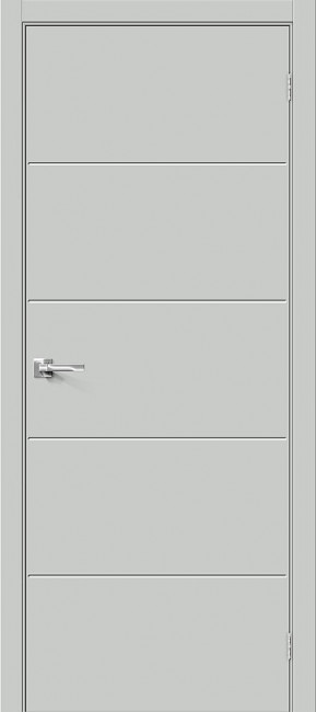 Межкомнатная дверь из ПЭТ Граффити 2.Д.П Grey Silk