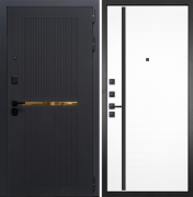 Дверь система Гранит Артдеко панель 053 Пиано Белая Дверь система Гранит Артдеко панель 053 Пиано Белая