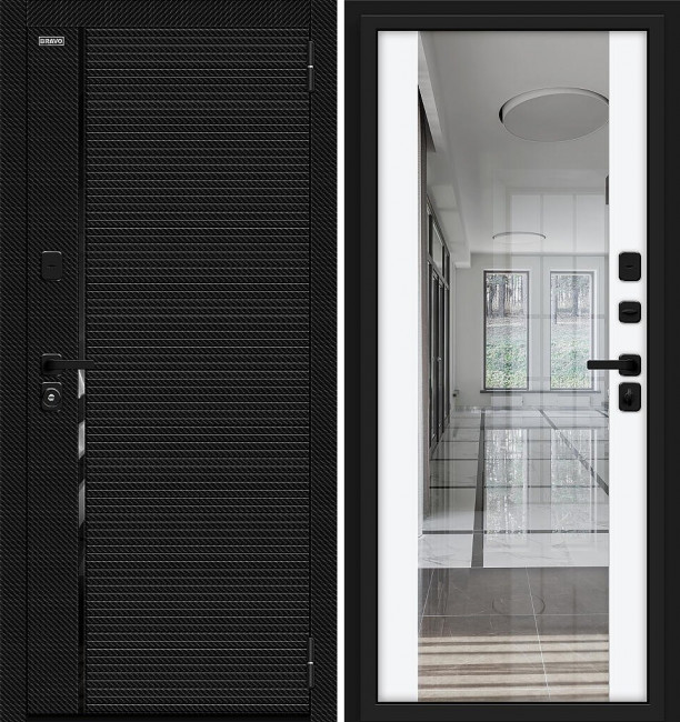 Входная дверь Лайнер White Silk