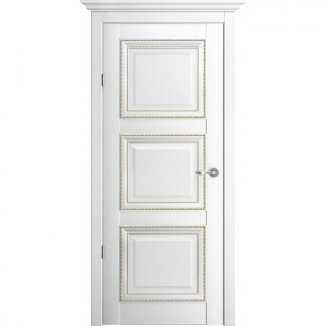 Межкомнатная дверь винил Версаль 3 Белый