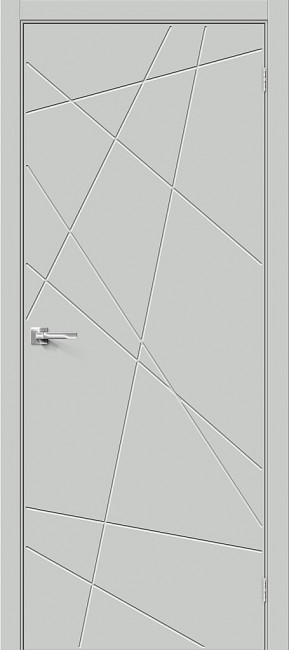 Межкомнатная дверь из ПЭТ Граффити 5.Д.П Grey Silk