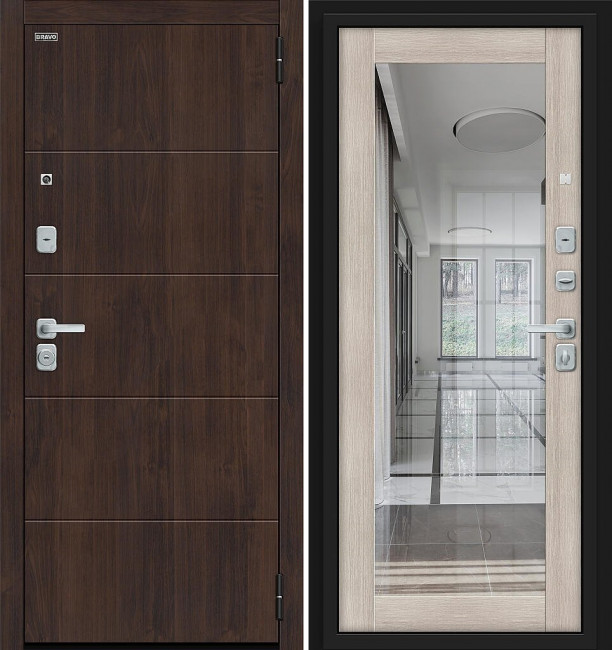 Входная дверь Bravo R Флэт Cappuccino Melinga