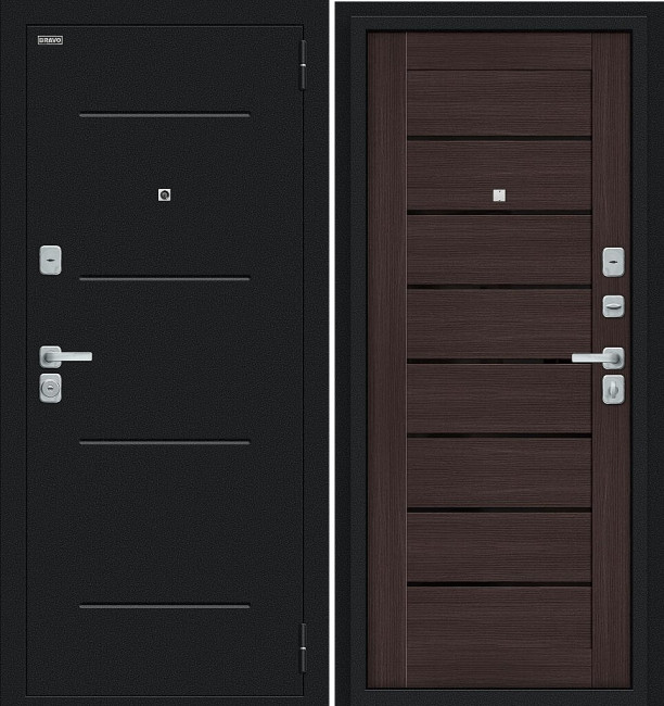 Входная дверь Bravo R Техно Wenge Melinga