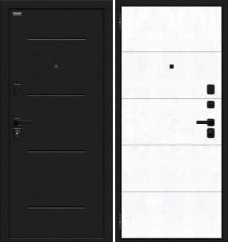 Входная дверь Bravo R Граффити-1 Snow Art Инсайд