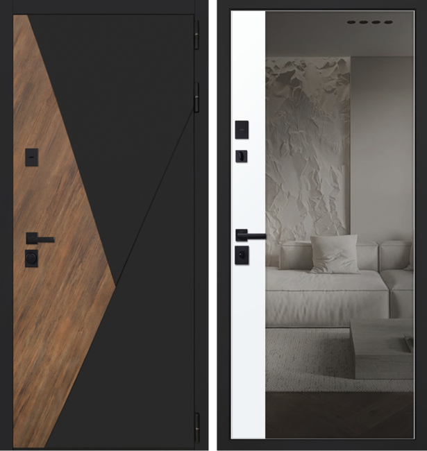 Входная дверь Plata зеркало