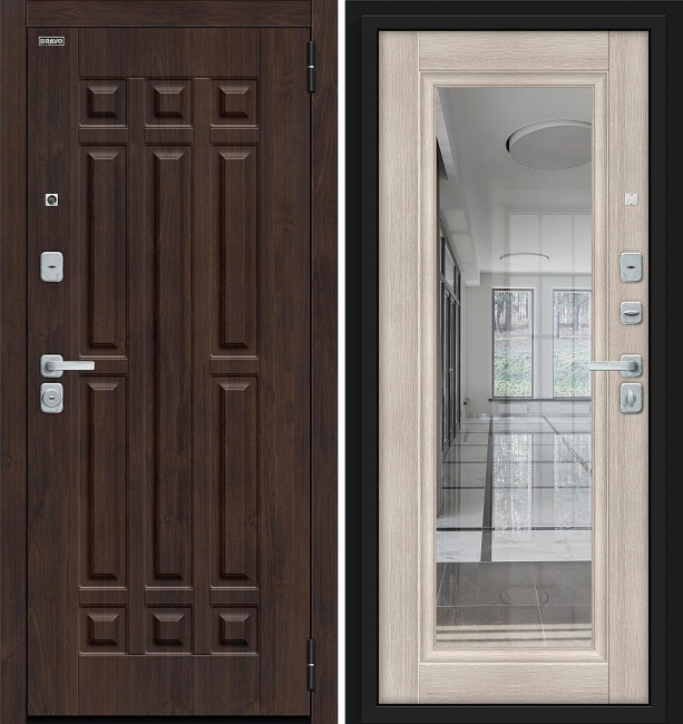Входная дверь Bravo R Форм Cappuccino Melinga
