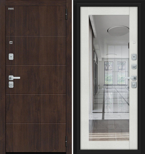 Входная дверь Bravo R Флэт Bianco Melinga