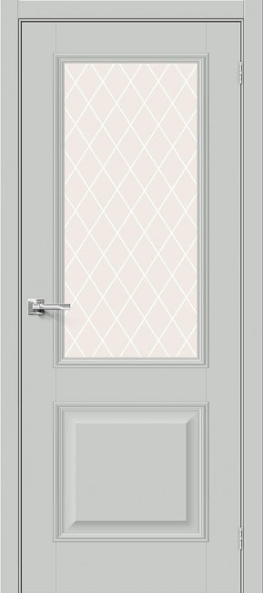 Межкомнатная дверь из ПЭТ Классик 13 Grey Silk
