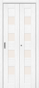 Дверь складная Эко Шпон Браво-23 Snow Melinga Дверь складная Эко Шпон Браво-23 Snow Melinga