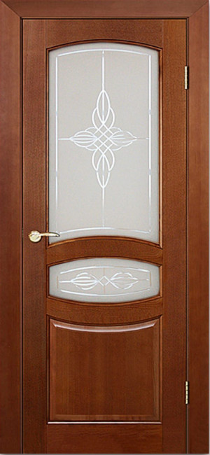 Межкомнатная дверь Массив Виктория со стеклом