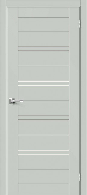 Межкомнатная дверь эмалит Браво-28 Grey Matt 