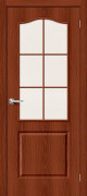 Межкомнатная дверь финиш флекс 32С Л-01 Итальянский Орех со стеклом Межкомнатная дверь финиш флекс 32С Л-01 Итальянский Орех со стеклом