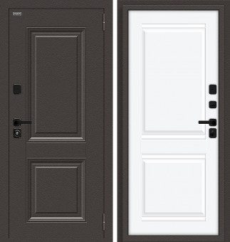 Входная дверь Термо Некст шоколад White Silk  