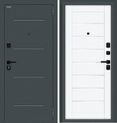 Входная дверь Bravo R Техно Старк антрацит White Silk Входная дверь Bravo R Техно Старк антрацит White Silk