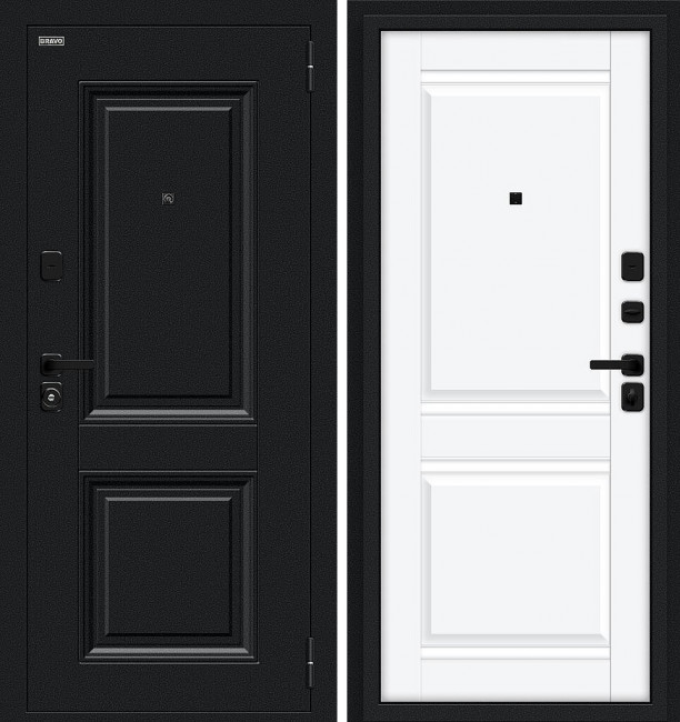 Входная дверь Bravo R Некст White Silk