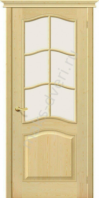 Межкомнатная дверь Массив М7 Без отделки со стеклом