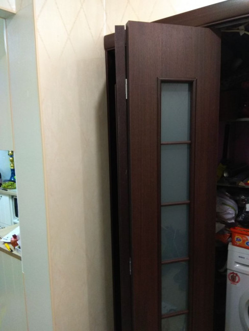 Дверь складная Финиш Флекс 2С Л-13 Венге