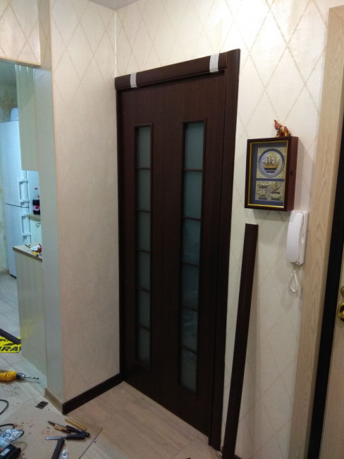 Дверь складная Финиш Флекс 2С Л-13 Венге