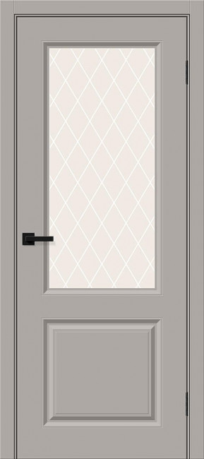 Межкомнатная дверь винил Скинни 13 Grey Pro 