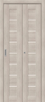 Дверь складная Эко Шпон Браво-22 Cappuccino Melinga Дверь складная Эко Шпон Браво-22 Cappuccino Melinga