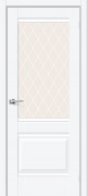 Межкомнатная дверь из ПЭТ Прима 3 White Silk  Межкомнатная дверь из ПЭТ Прима 3 White Silk