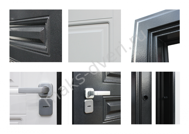 Входная дверь Термо Диксон Белый матовый