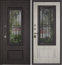 Входная дверь Термо Аляска с окном и ковкой