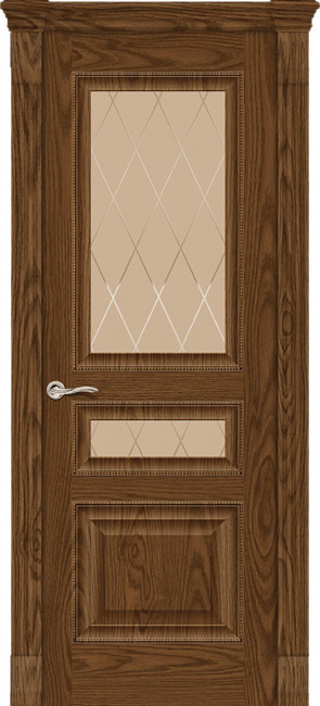 Межкомнатная дверь шпонированная Бристоль 2 со стеклом
