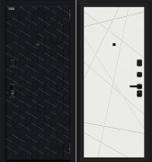 Входная дверь Bravo R Кьюб Total Black/Super White Входная дверь Bravo R Кьюб Total Black/Super White