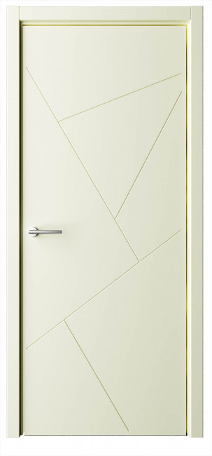 Межкомнатная дверь эмаль Геометрия 2 Слоновая кость