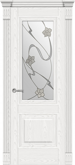 Межкомнатная дверь шпонированная Элеганс 1 со стеклом