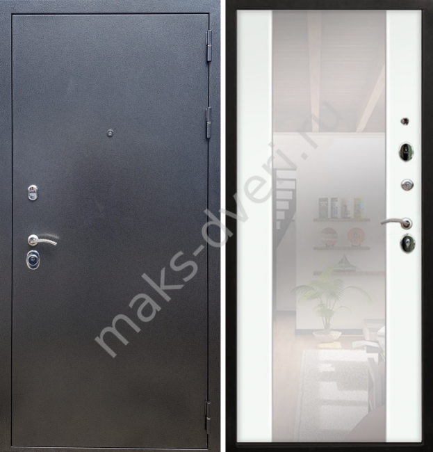 Входная дверь Рекс-11 СБ-16 Силк Сноу
