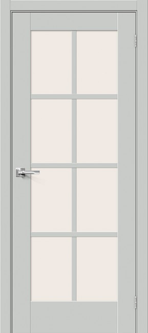 Межкомнатная дверь из ПЭТ Прима 11.1 Grey Silk