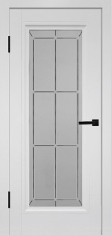 Межкомнатная дверь Эко Шпон Анастасия 1 Белый снег со стеклом Межкомнатная дверь Эко Шпон Анастасия 1 Белый снег со стеклом