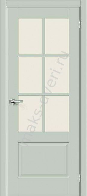 Межкомнатная дверь эмалит Прима-13.0.1 Grey Matt