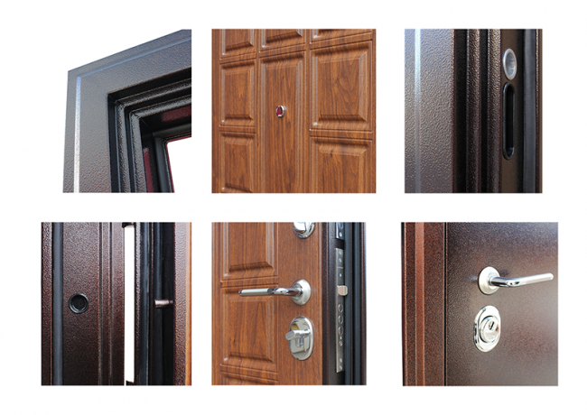 Входная дверь Спартак Орех темный Входная дверь Спартак Орех темный