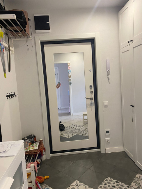 Входная дверь Рекс-5 а Серебро Пастораль Белый Ясень