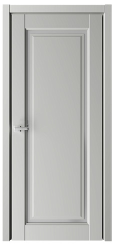 Межкомнатная дверь винил Эрмитаж 8 Платина со стеклом